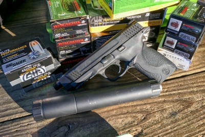 I shot the M&P 45 Threaded with a broad assortment of .45 ACP ammo ranging from 185-grain to 230-grain loads. 