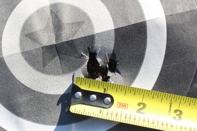 Same distance, braced.