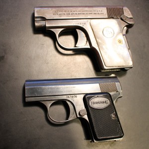 Side by side with a Colt Vest Pocket. The differences are obvious.