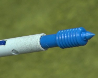 The jag attachment - blue is for 9mm / .357.