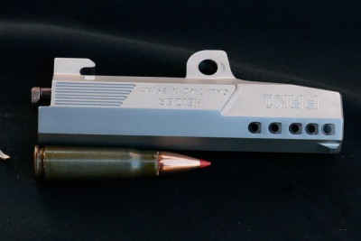 Heizer POCKET AK and POCKET AR Gel Test The 76 2 x 39 has a small amount of barrel before the porting begins.