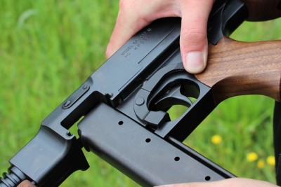 Hit the mag release, even when inserting a mag. It makes things easier. 