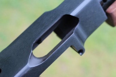 While it isn't fragile, the milled section at the breach looks skeletal when the mag is out.