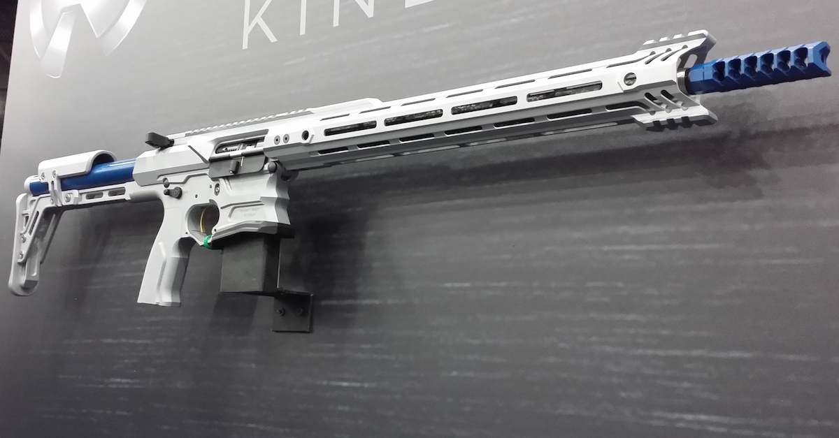 The Cobalt Kinetics Evolve is an impressive-looking 5.56mm carbine that provides both performance downrange as well as attention grabbing appeal at the shooting bench. 