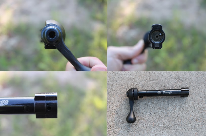 A few shots of the bolt. The cool thing about the bolt handle is that it can be easily removed and swapped for a beefier version. 