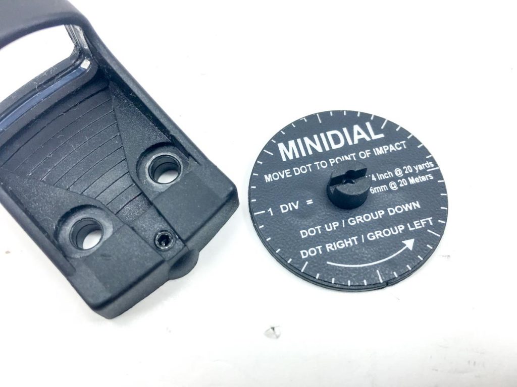 This dial sticks on the included Allen wrench and helps you make easy elevation and windage adjustments to get on target quickly. 