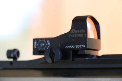 The author equipped the Ridge Runner's optic rail with a Burrus FastFire red dot sight.
