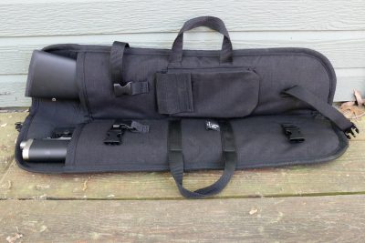 The Ridge Runner can be broken down and stored in a bag for easy portability.
