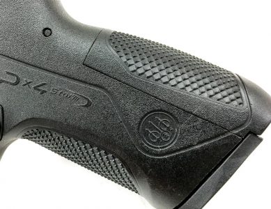 The PX4 ships with three replaceable backstraps to size grip circumference.