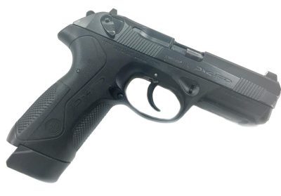 The PX4 Storm shown here with the extended magazine inserted.