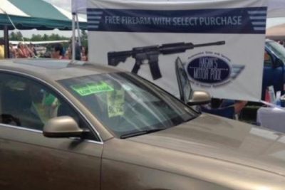 Best Used Car Promotion Ever? 'Buy a car, get an AR' (Photo: Hagan's FB Page)