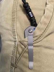 Rides nice in the pocket and snag free. Just need to ditch the lanyard