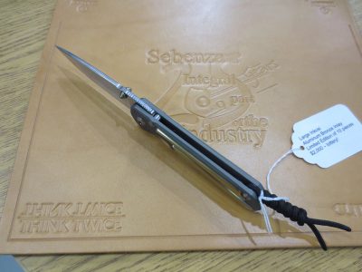 I carry a large Sebenza 21, and I will say that the large Inkosi felt a little too big in the hand. But that was just my quick reaction. 