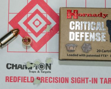 Take away the flyer, and Hornady Critical Defense was quite impressive.