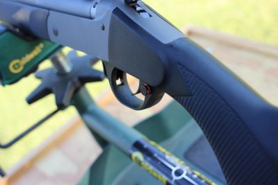 Traditions Muzzleloaders—Two Gun Review, Pursuit G4 and Buckstalker Traditional safety. The hammer acts as a second safety. Rifle will not go bang unless the hammer is cocked.