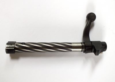 The bolt features attractive spiral flutes that theoretically assist in smoothing out bolt travel.