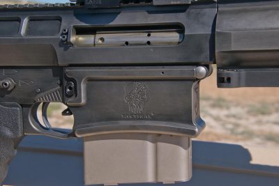 DRD Tactical Takedown Kivaari Semi-Auto .338 Lapua Magnum The rugged receiver of the .338 Kivaari is sized to accept the large, proprietary magazines.