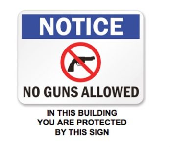 No Guns Allowed = Soft target.