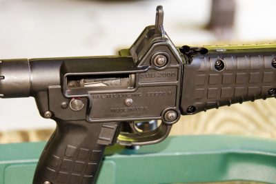 The author did note that the rear sight is plastic and can be bent.