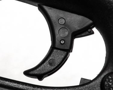 The trigger of the .45 Shield features an integrated hinged trigger safety that is designed to help prevent unintentional discharges.