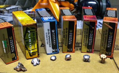 Is the .30-’06 Springfield Dead? The .30-'06 is great performer on target. Shown is a bullet lineup, recovered from ballistic gelatin.