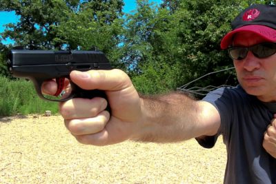 The author put the Ruger LCP Custom through its paces on the range at varying distances.