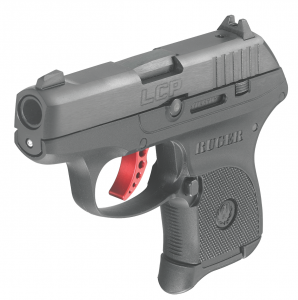 One of the most eye-catching enhancements on the LCP Custom is the red anodized aluminum trigger. Image courtesy of Ruger.