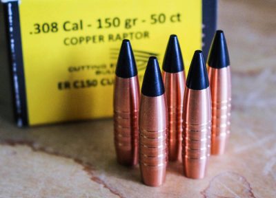 Is the .30-’06 Springfield Dead? The 150-grain Cutting Edge Raptor, fully capable of taking game up to and including elk.