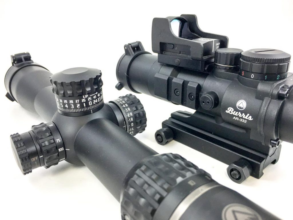 There are at least three main categories of AR optics, red dot, fixed power scopes, and high-magnification scopes. Which do you choose?