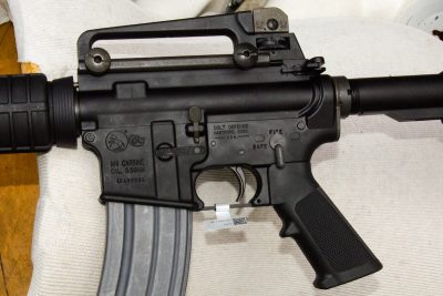 Anyone familiar with a stock M4-style gun will be right at home with the controls of the Expanse. The author added the carry handle.