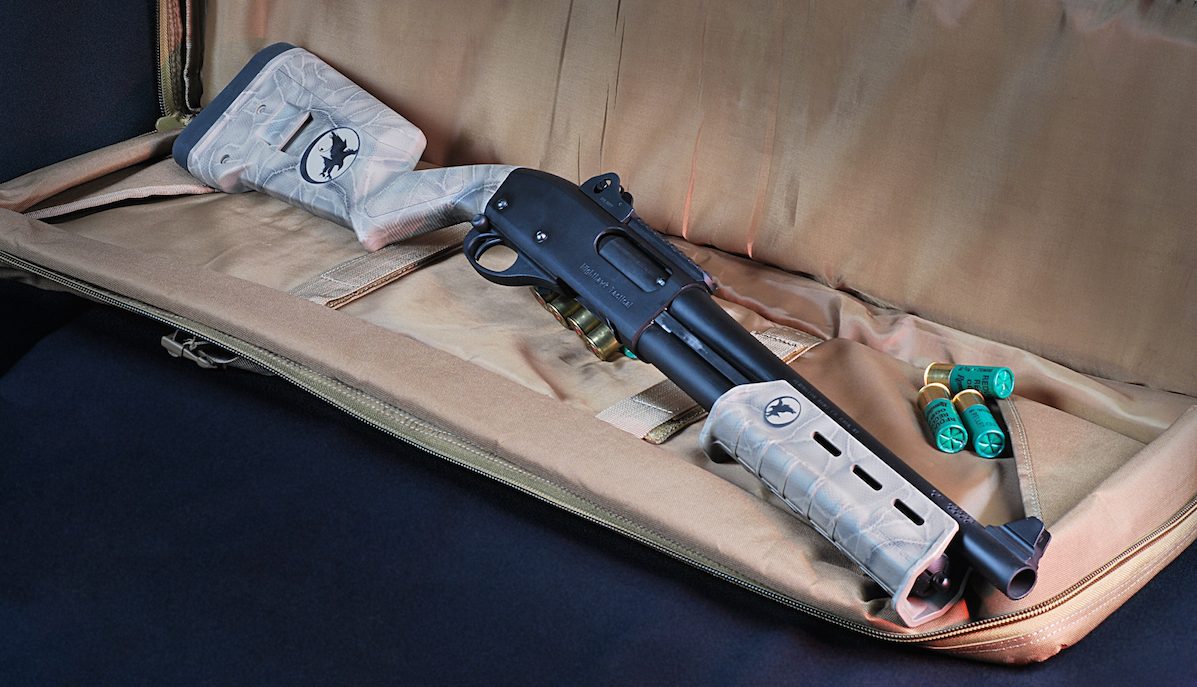 Based on the venerable Remington 870 12-gauge shotgun, Nighthawk Custom offers a full line of enhanced tactical shotguns. Shown is a custom-built, short-barreled-shotgun NFA variant direct from the manufacturer.