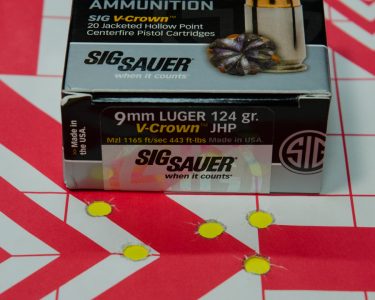But Sig's own V-Crown ammunition did the best of all tested.