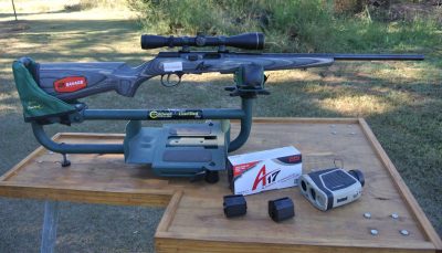 SAVAGE A17 Synthetic.17 HMR! - Review - (&Heads Up Current Rebates) The Savage A17 ready to punch tiny holes in paper. Also punches tiny groups.