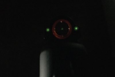 Dead Ringer’s Snake Eyes Pistol Sights -- Installation and Review This is how the sights appear with only the aid of a flashlight.