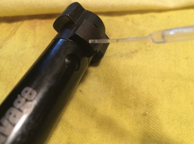 I always over-oil my bolt, but the pipet let me put use exactly as much as I needed. 