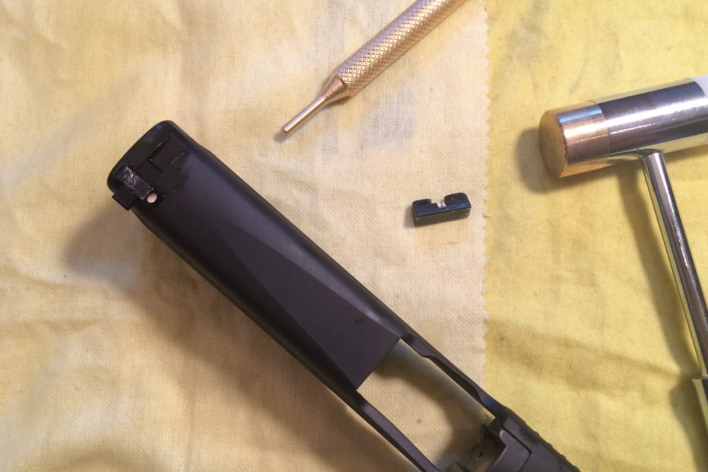 Dead Ringer’s Snake Eyes Pistol Sights -- Installation and Review I’ve never removed these old sights, so I was pleasantly surprised with how easily they came off.