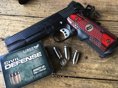 I used a Springfield Armory 1911 TRP to try out the 45 ACP load.
