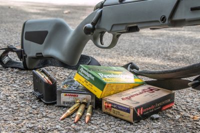 Jeff Cooper’s Greatest Legacy? The Ultimate Scout Rifle—Full Review The author ran a selection of Hornady, Remington and Barnes ammo through his test sample rifle with good results.