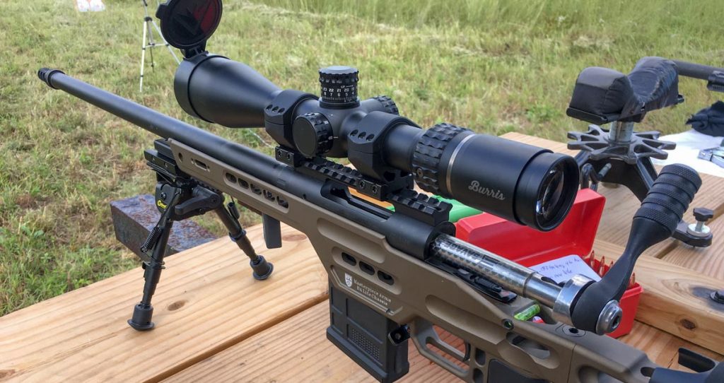 This Burris Veracity 4-20x50 scope is well matched to the Masterpiece Arms BA PCR. The rifle lists for $1,999 and the scope about $850. The combination is just under the legal price limit for PRS Production Class competition. 