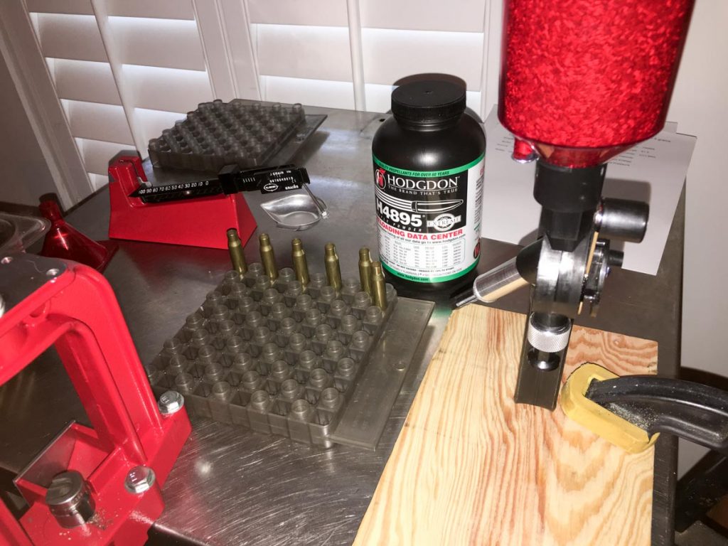 When you assemble the parts, you have most everything you need to start reloading ammunition. 
