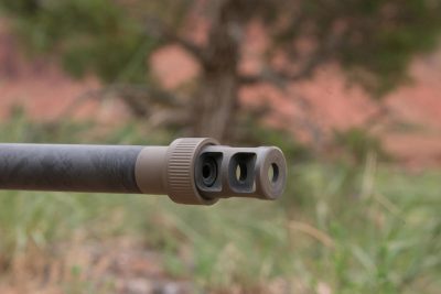 Surgeon matched the PSR brake to the Proof Research barrel perfectly. It tames recoil and will accept the AWC PSR .338 Suppressor for quiet operation. 