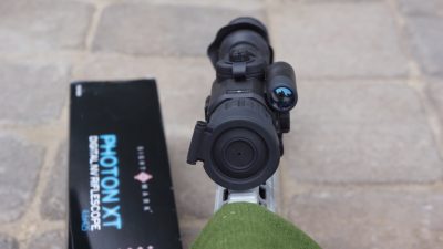 The Photon XT provides a slim profile when viewed from the front.