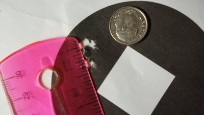 The author was able to wring out some really impressive groups with the rifle.