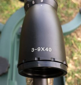 The scope has a 3-9X power range, which is one of the most common and popular with deer hunters.
