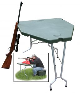 The MTM Predator Shooting Table offers a lightweight and portable, yet- solid shooting base for a great price.