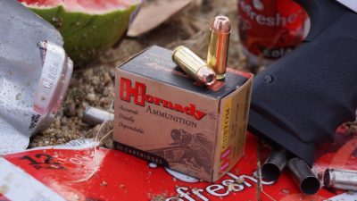 The author ran some Hornady 300-gr. ammo through the L6 for testing.