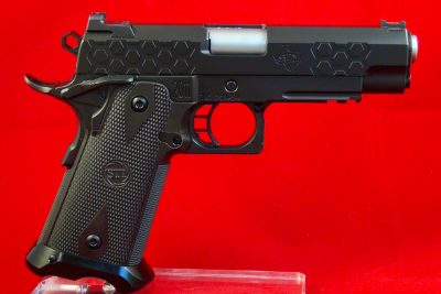 The double-column magazine STI Hex Tactical 2011 in 9mm is rugged elegance and a great performer. 