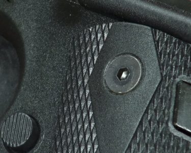 The screws on the one-piece polymer frame with integral "grips" are so realistic looking - the author was tricked in to putting a wrench to it... just to be sure.