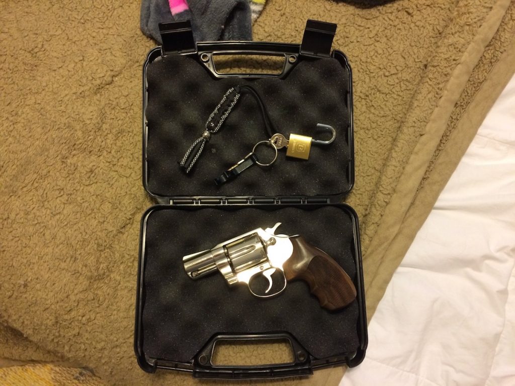 Time Yourself! How Long Does it Take to Execute Your Home Defense Plan? My revolver, along with the container, the lock and the key.