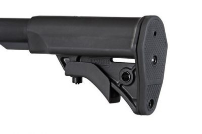 The IC PSD also utilizes a shortened buffer tube that combines with the LWRC’s compact proprietary stock.